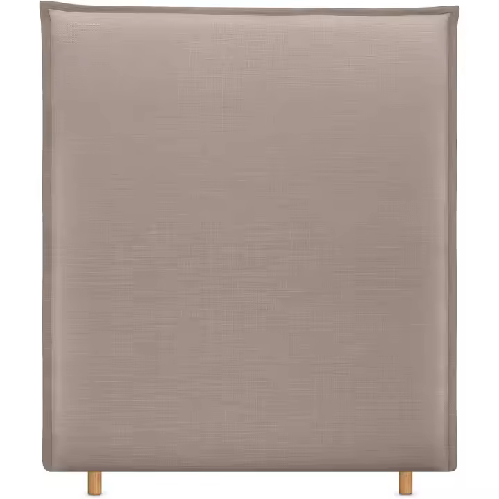 Cabecera de lino natural con ribete hasta el suelo de 8 cm de grosor, cabecera tapizada para cama de dormitorio moderno, top en tendencia. - 1