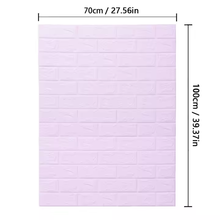 Pegatinas de Pared de Espuma de Ladrillo 3D Autoadhesivas DIY Decoración de Hogar para Sala de Estar Cocina - 1