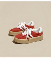 Zapatillas de Entrenamiento Alemanas Gruesas Versátiles con Cordones de Suela Plana Altura Pequeña - details 19