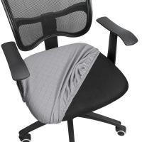 Funda de Jacquard para silla, funda de asiento dividida para ordenador de oficina, funda lavable para cojín de asiento, funda protectora extraíble - details 0