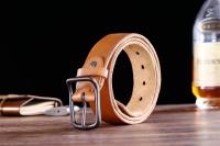 Cinturones de diseñador para hombre, piel de vaca auténtica de alta calidad, color marrón, de lujo,talla grande, 100% grano real - details 50