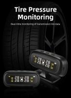Jansite Solar TPMS sistema de supervisión de alarma de presión de neumáticos de coche pantalla inteligente advertencia de temperatura ahorro de combustible 4 sensores tipo automático - details 0
