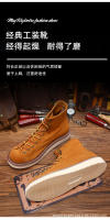 Zapatos de cuero de vaca puro de gama alta estilo casual de herramientas zapatos de tablero de caña alta - details 3
