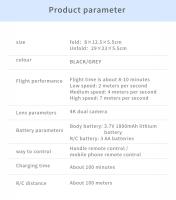 2025 nuevo E88Pro RC Drone 4K profesional con cámara HD gran angular 1080P helicóptero plegable WIFI FPV altura mantener juguete de regalo - details 18