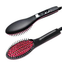 Alisador de pelo eléctrico profesional, cepillo portátil de mano, pantalla de cristal líquido, alisador de pelo, peine saludable - details 8