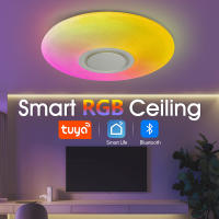 Luz de techo LED inteligente RGB con altavoz musical, lámpara regulable con aplicación Bluetooth, 36W, 220V, Control remoto para el hogar, dormitorio y sala de estar, TUYA - details 0