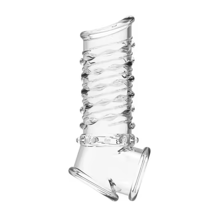 Leten-Anillo masculino con funda reutilizable para retrasar la eyaculación, extensor de erección más fuerte, masaje de próstata, Juguetes sexuales para hombres adultos - 1