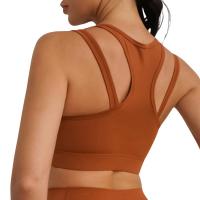 Sujetador deportivo hueco de moda para mujer, ropa deportiva de alto impacto, sujetador deportivo para Yoga y Fitness - details 9