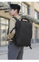 Mochila de viaje de negocios para hombre, morral de gran capacidad con carga USB para ordenador portátil, resistente al agua, 15,6 - details 10