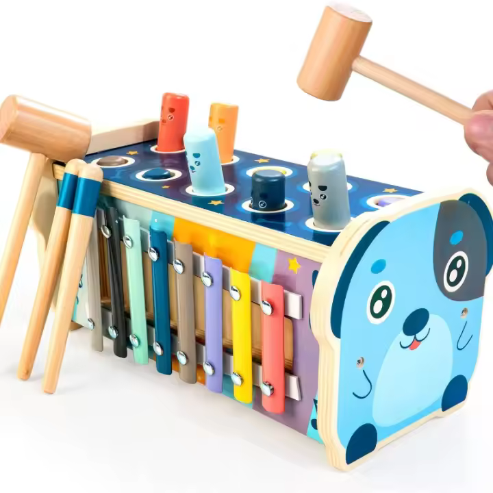 Juguete Montessori de martilleo de madera para niños de más de 12 meses, juguetes para bebés de más de 1 año, juguete de desarrollo temprano - 1
