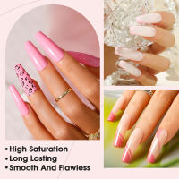 Polvo de Inmersión para Uñas de Acrílico Duradero Color Nude Pink Red No Requiere Lámpara UV - details 3