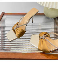 Sandalias populares del bosque de álamo de diamantes de imitación tacones altos de aguja para mujer desgaste de una palabra - details 21