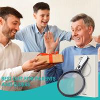 Large Handheld Magnifying Glass with 5X 15X Magnification and 4 LED Lights - Ideal for Elderly Reading, Inspecting,and Exploring - details 2