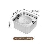 Cuenco flotante antideslizante de acero inoxidable 304 para mascotas: alimentador de agua y comida a prueba de derrames con diseño resistente para perros - details 2