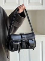Bolso de Motocicleta Chic para Mujeres Cuero Sintético, Cinturón Ajustable, Cierre Magnético - details 9