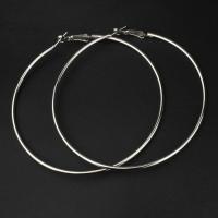 40-80mm Exaggerated Big Smooth Circle Hoop Earrings  for Women Aros Simple Round Loop Ear Wedding Jewelry Brincos Cool Gift - details 4