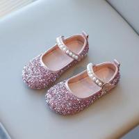 Zapatos de cuero con diamantes de imitación brillantes para niñas, zapatos de cristal para niñas, zapatos planos de vestir para niñas, fiesta de boda, perlas, abalorios ostentosos - details 19