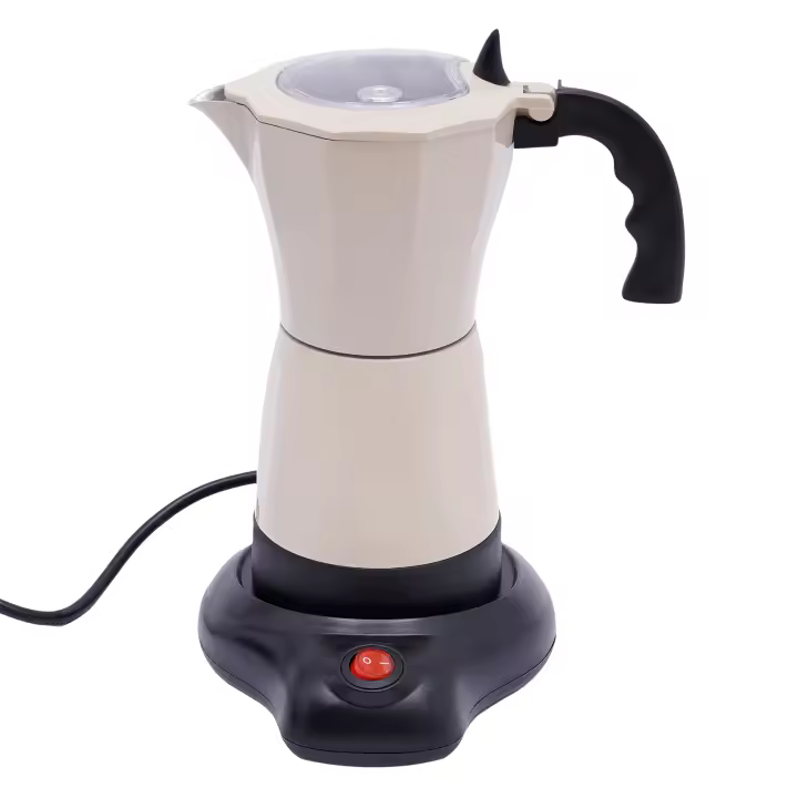 Moka Eléctrico de Aluminio 480W 300ML Ideal para Familias, Reuniones, Cafés, Oficinas - 1
