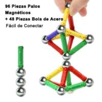 palos magnéticos y bolas set 144pcs