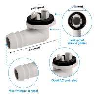 Manguera de drenaje de aire acondicionado portátil, Kit de manguera de drenaje de CA, manguera de drenaje para aire acondicionado con conector de 3/5 pulgadas, 10 pies - details 1