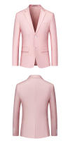 Chaqueta de traje blanca informal ajustada para hombre, blazer clásico de negocios, flujo de Color puro, alta calidad, talla grande - details 19