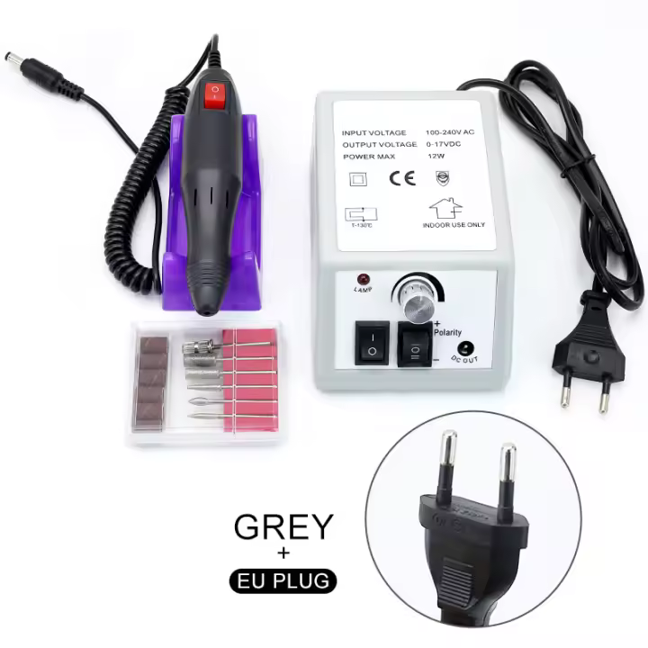 NAILCO máquina pulidora de uñas, taladro eléctrico para manicura, cortador de fresado, broca, removedor de cutículas de Gel y pedicura - 1