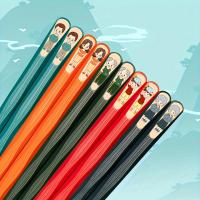 5/10 Pares De Palillos Chinos Puntiagudos, Comida Sushi, Palillos Japoneses Resistentes Al Calor Y Reutilizables, Juego - details 3