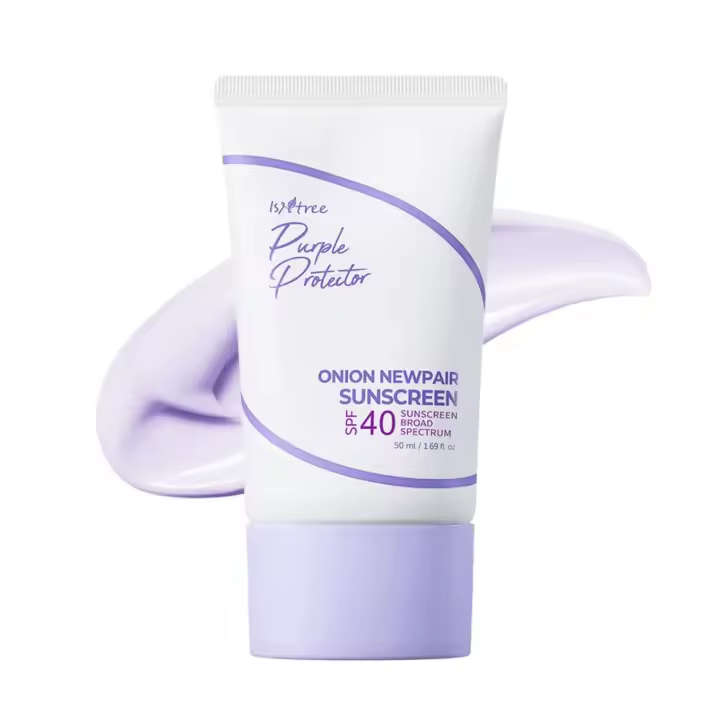 ISNTREE Onion Newpair Protector solar hidratante SPF 40 Cuidado de la piel coreano. - 1