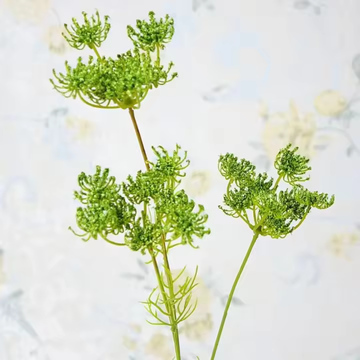 Flor de encaje artificial de plástico, flores de encaje hechas a mano que no se decoloran, 3 cabezas, ramo de flores de encaje que no marchita, Día de San Valentín - 1