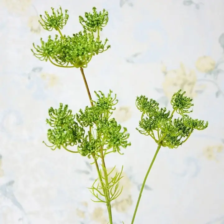 Flor de encaje artificial de plástico, flores de encaje hechas a mano que no se decoloran, 3 cabezas, ramo de flores de encaje que no marchita, Día de San Valentín - 1