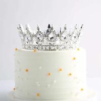 Hermosa corona de decoración grande de cristal para decoraciones de pastel de fiesta de cumpleaños de Gril - details 3
