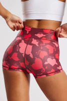 Nueva transfronteriza de Europa y Estados Unidos de la moda de dibujos animados de impresión pantalones cortos de cintura alta de elevación de la cadera de deportes fitness running yoga pantalones de tres cuartos femeninos - details 6