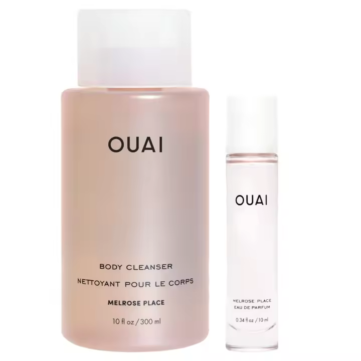 OUAI & Bundle: incluye gel de ducha limpiador corporal Melrose Place y eau de parfum de tamaño de viaje (2 unidades, 10 oz/0,34 oz) - 1