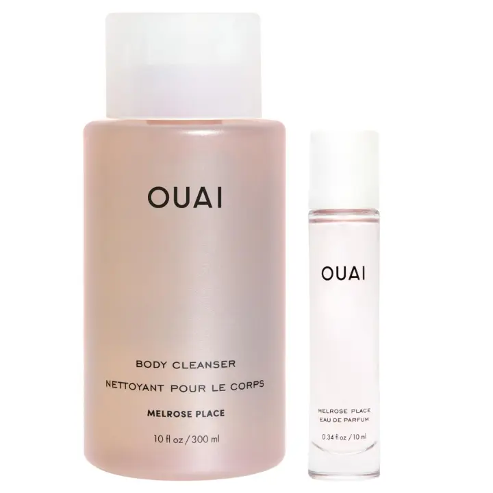 OUAI & Bundle: incluye gel de ducha limpiador corporal Melrose Place y eau de parfum de tamaño de viaje (2 unidades, 10 oz/0,34 oz) - 1