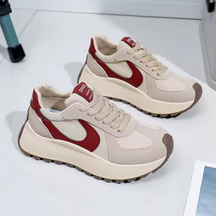 Zapatillas Casuales de Bajo Cremallera para Mujer Estilo Coreano 2025 Primavera - 1