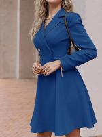 Chaqueta cortavientos de manga larga con doble botonadura de Color sólido para mujer, chaqueta ajustada a la moda, primavera 2025 - details 4