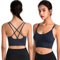 1 unidad de sujetadores deportivos de algodón para mujer, Sujetador deportivo liso con realce para trotar, gimnasio, Sujetador deportivo para mujer, ropa interior para chica, Fitness, correr, Yoga, Top deportivo - details 9
