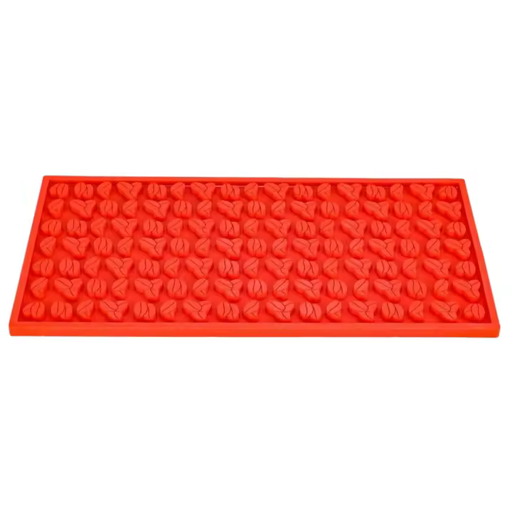 Alfombrilla para barra, alfombrillas antideslizantes de PVC para servicio de barra, 45x30x0,8 CM, color rojo - 1