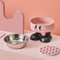 Cuenco de comida para gatos con dibujos animados, cuenco de alimentación antideslizante para mascotas de patas altas, alimentador de agua para cachorros de gran capacidad para el hogar, suministros para alimentador de gatos - details 11