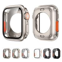Screen Protector Cover for Apple Watch 44mm 45mm 40mm 41mm Hard PC Front Rear Bumper Case for iwatch 9 8 7 6 5 4 Change To Ultra - details 3