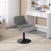 Taburete de Maquillaje Elegante Altura Ajustable, Giratorio, Resalto de Terciopelo, Para Cocina y Peluquería - details 4