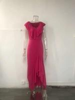 Elegante Vestido de Fiesta de Verano 2023 Sexy Cuello en V con Volantes - details 7