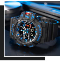 Reloj militar para hombre, resistente al agua, con manecillas luminosas, digital, pulsera de goma, deportivo, 50M, 8043 - details 13