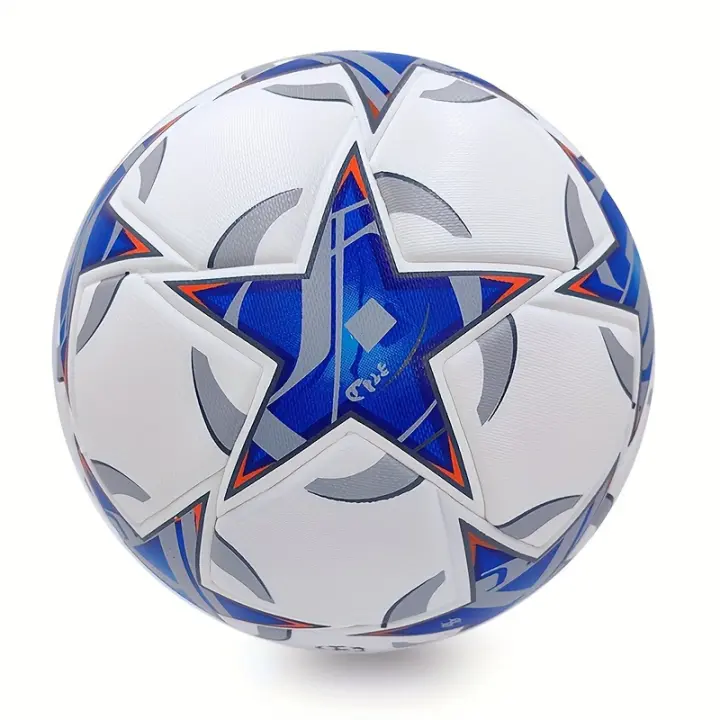 Balón de fútbol de cuero PU n.° 5, balón de fútbol de alta elasticidad, resistente al desgaste y a prueba de explosiones - 1
