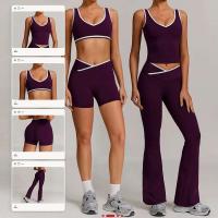 Conjunto de Yoga de Alta Calidad para Mujeres Ropa Deportiva para Entrenamiento en Gimnasio - details 0
