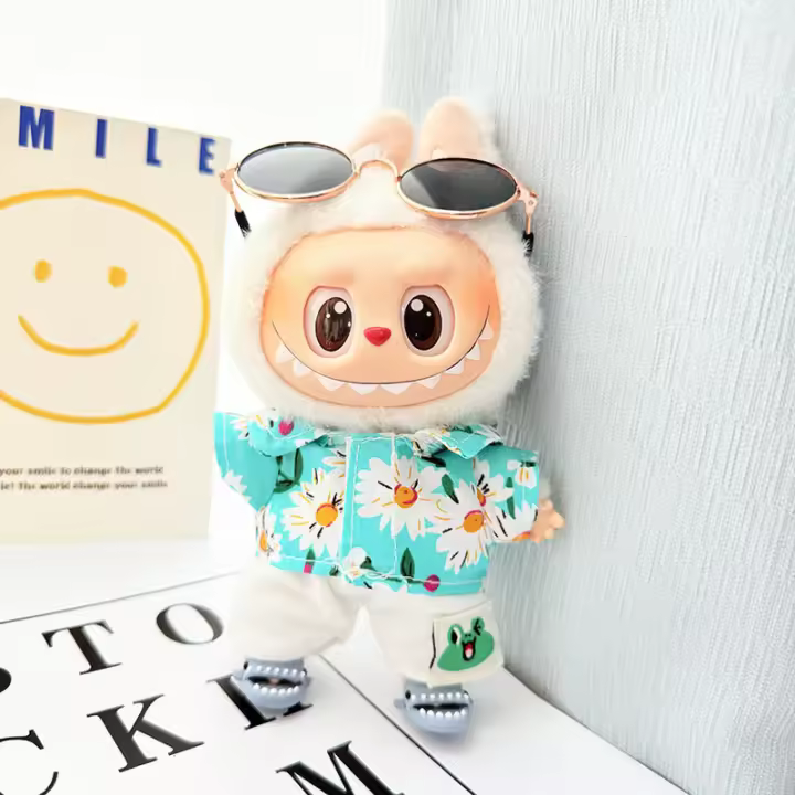 Conjunto de Gafas de Playa Labubu para Bebé Estilo Sentado Moda de Playa y Accesorios - 1