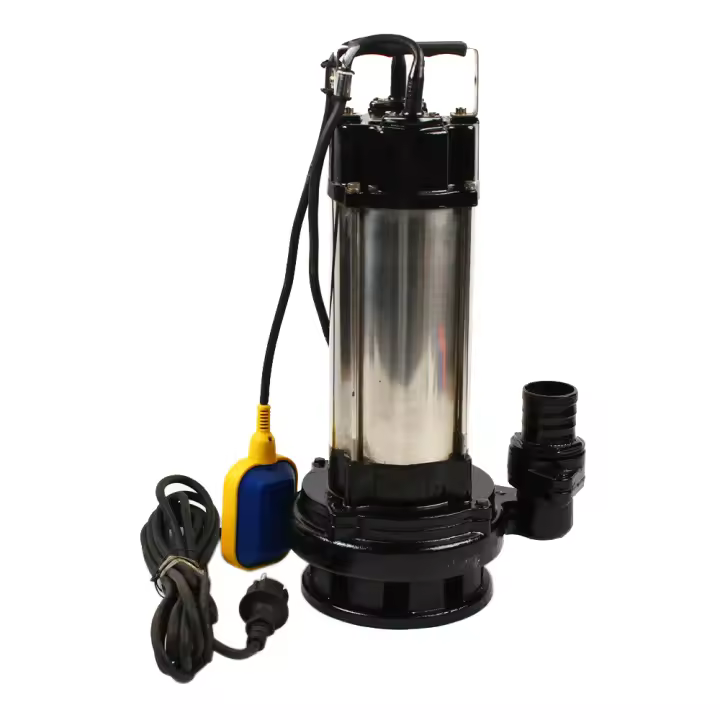 Bomba sumergible para aguas residuales, 1500W, acero inoxidable, 6m, cable de alimentación con flotador - 1