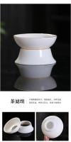 Dehua Sheep Fat Jade Cuenco de porcelana blanca con juego de regalo de té Kung Fu LOOG de negocios para el hogar al aire libre - details 12