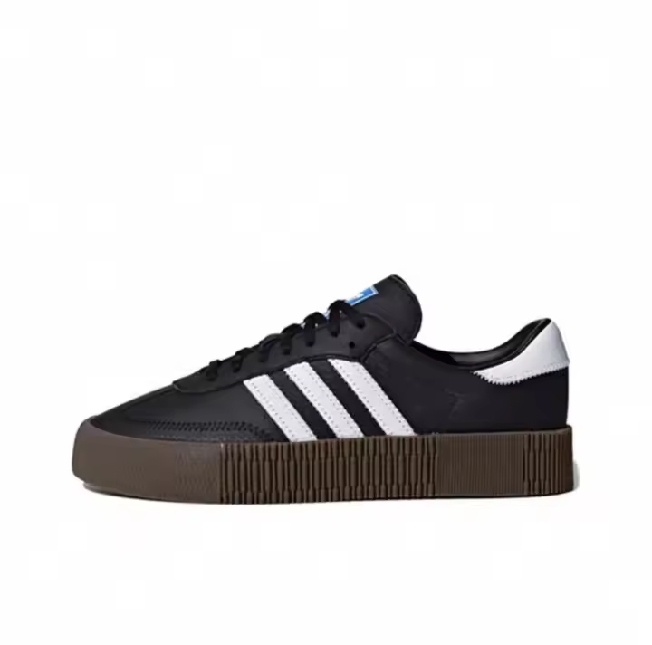 Buroalma Zapatilla samba Sneaker Mujer Zapatillas Dexter de tres rayas de piel auténtica Talla 36-45 - 1