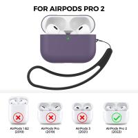 Funda protectora con cordón dividido para AirPods Pro2, carcasa de silicona creativa de segunda generación para auriculares Apple - details 2